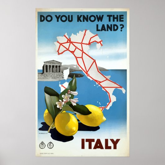 Italië reizen Poster (Voorkant)