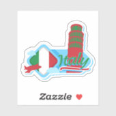 Italië Reizen Sticker azijn (Vel)