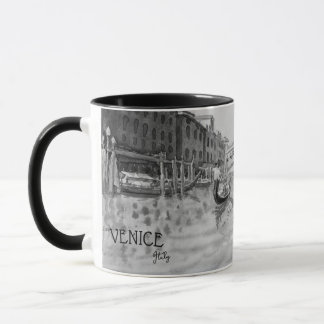 Italië Reizen - Ventilator zwart-wit souvenir Mok