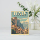 Italië Retro Italiaans Reizen Briefkaart (Staand voorkant)