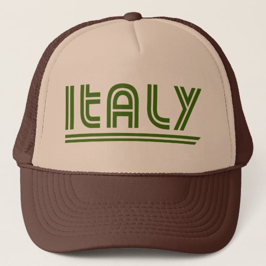 Italië Retro Trucker Hat Pet (Voorkant)