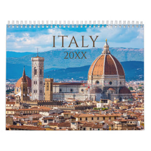Italie Rome Florence Venise Toscane Calendrier mur