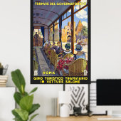 Italie Rome Poster Vintage voyage restauré (Bureau à domicile)