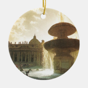  Italië, Rome, Vaticaan, St Peter's Keramisch Ornament