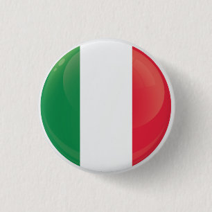 Italië Ronde pictogramvlag Ronde Button 3,2 Cm
