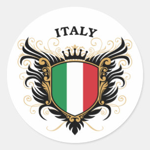 Italië Ronde Sticker
