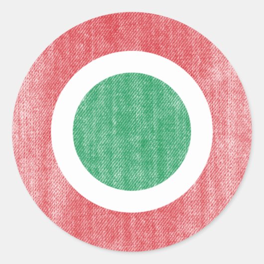 ITALIË RONDE STICKER (Voorkant)