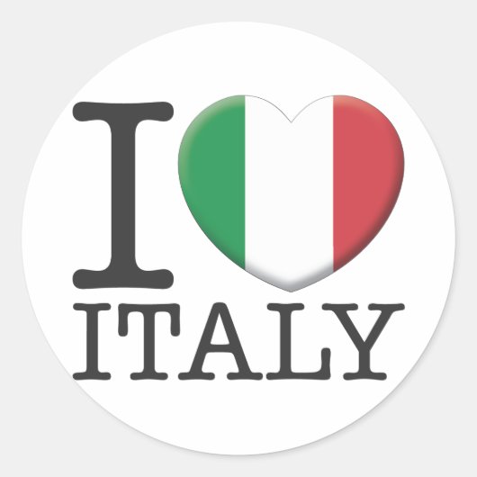 Italië Ronde Sticker (Voorkant)