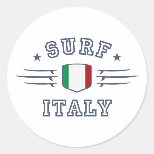 Italië Ronde Sticker (Voorkant)