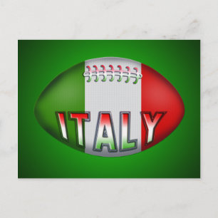 Italië Rugby Ball Briefkaart