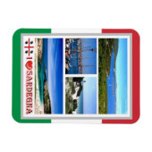 Italie - Sardaigne - Mosaïque - Magnet (Horizontal)