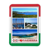 Italie - Sardaigne - Mosaïque - Magnet (Vertical)