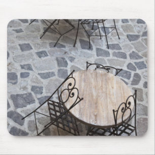 Italië, Sardinië, Castelsardo. Cafétafels. Muismat