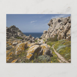 Italië, Sardinië, Santa Teresa Gallura. Capo 2 Feestdagenkaart