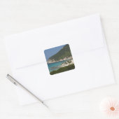 Italië, Sardinië, Solanas. Beach. Vierkante Sticker (Envelop)