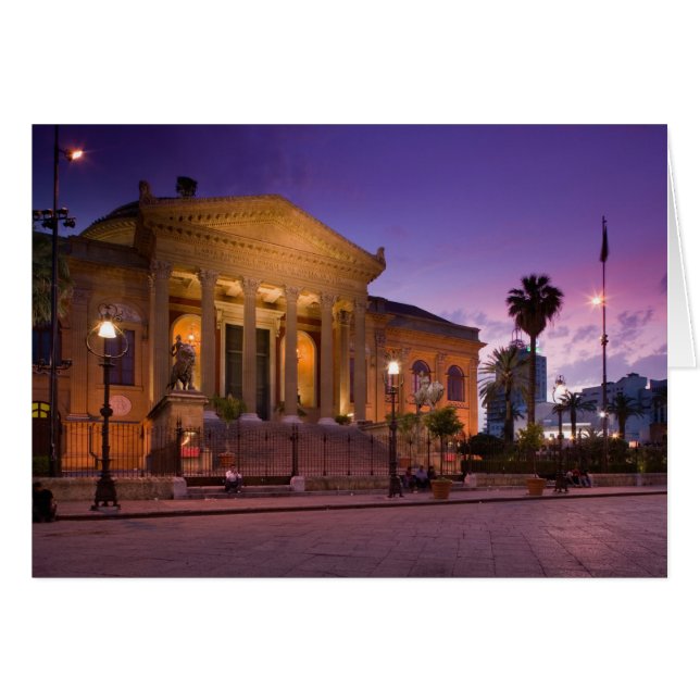 Italie, Sicile, Palerme, Teatro Massimo Opera (Devant horizontal)