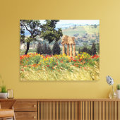 Italië, Sicilië, Agrigento. De ruïnes van de Canvas Afdruk (Insitu (Woonkamer))