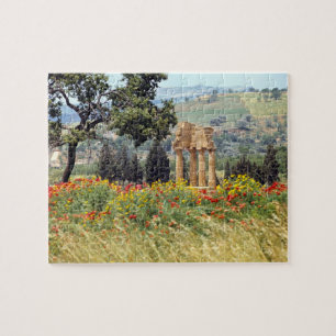 Italië, Sicilië, Agrigento. De ruïnes van de Legpuzzel