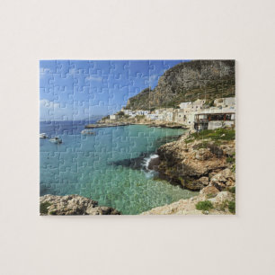 Italië, Sicilië, Egadi-eilanden, Levanzo, Legpuzzel