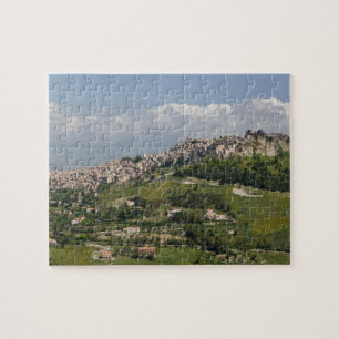 Italië, Sicilië, Enna, Calascibetta, Morning Uitzi Legpuzzel