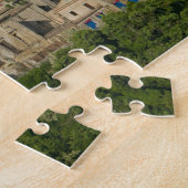 Italië, Sicilië, Enna, Uitzicht van de stad Rocca  Legpuzzel (Zijkant)