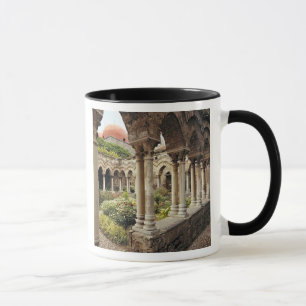 Italië, Sicilië, Palermo. De kloostergangen blijve Mok