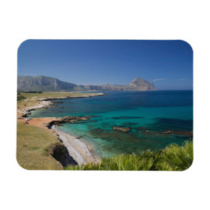 Italië, Sicilië, San Vito Lo Capo, Uitzicht over G Magneet