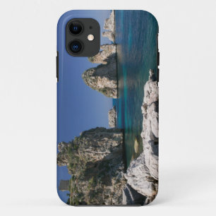 Italië, Sicilië, Scopello, Rotsen bij Tonnara iPhone 11 Hoesje