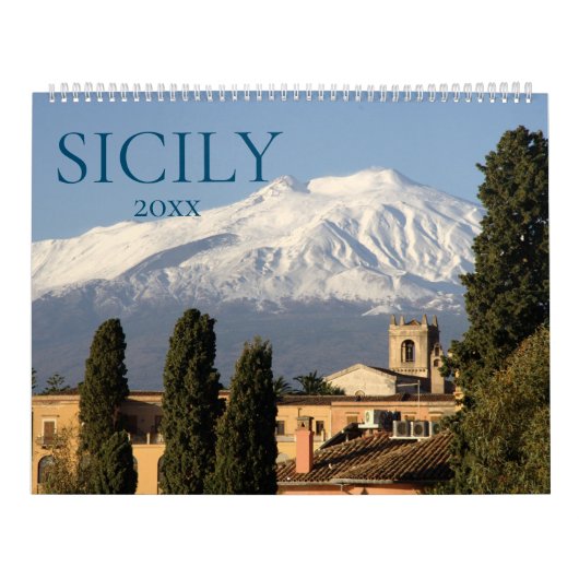 Italië Sicilië Sicilië Esthetische Muur Kalender (Hoes)