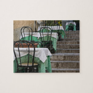 ITALIË, Sicilië, TAORMINA: Corso Umberto 1, Café Legpuzzel