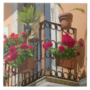 ITALIË, Sicilië, TAORMINA: Corso Umberto 1, Tegeltje