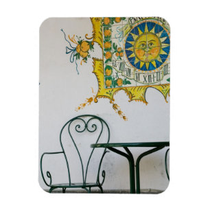 ITALIË, Sicilië, TAORMINA: Detail van bam, cafe Magneet