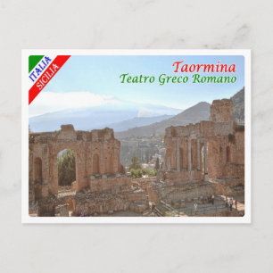 Italië - Sicilië - Taormina - Grieks-Romeins theat Briefkaart