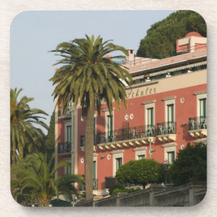 ITALIË, Sicilië, TAORMINA: Hotel Schuler Drankjes Onderzetter