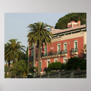 ITALIË, Sicilië, TAORMINA: Hotel Schuler Poster