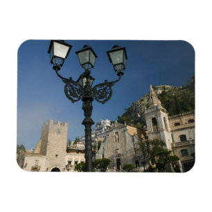 ITALIË, Sicilië, TAORMINA: Piazza iX Aprile, San Magneet