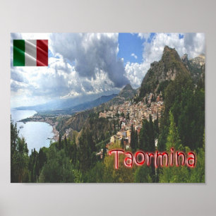 Italië - Sicilië - Taormina - Poster