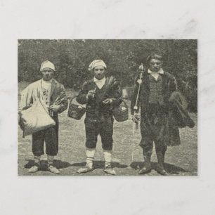 Italië, Sicilië, traditioneel kostuum Briefkaart