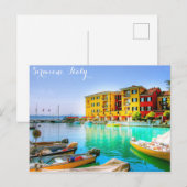 Italië Sirmione Lake Garda Waterfront Briefkaart (Voorkant / Achterkant)