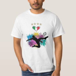 Italië Soccer Football Fan Shirt Flag Splash