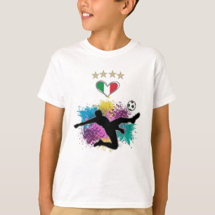 Italië Soccer Football Fan Shirt Flag Splash
