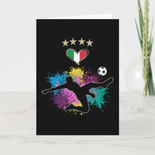Italië Soccer Football Fan Shirt Flag Splash Kaart