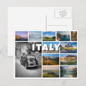 Italië souvenir foto collage briefkaart (Voorkant / Achterkant)