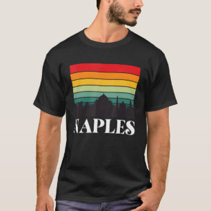 Italië Souvenir Napels Skyline Italiaans Home Medi T-shirt