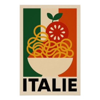 ITALIË - Spaghetti en Tomate en Visuele Explosie Perfect Poster