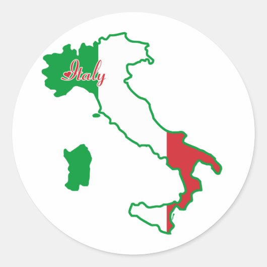 Italië Sticker (Voorkant)