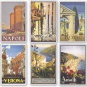 Italië stickers reisposter 2/2 (Voorkant)