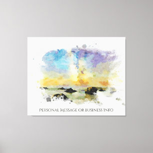 *~ Italië. Strand Spiaggia delle cannelle AP12 Canvas Afdruk