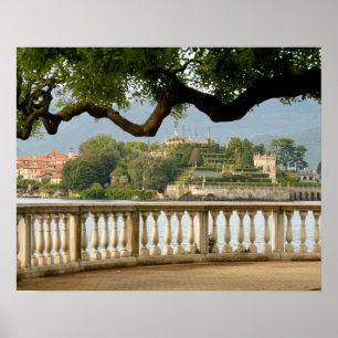 Italië, Stresa, Lago Maggiore, Isola Bella Poster