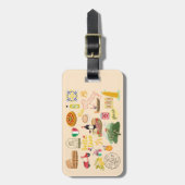 Italië symboliseert reisliefhebbers bagagelabel (Voorkant verticaal)
